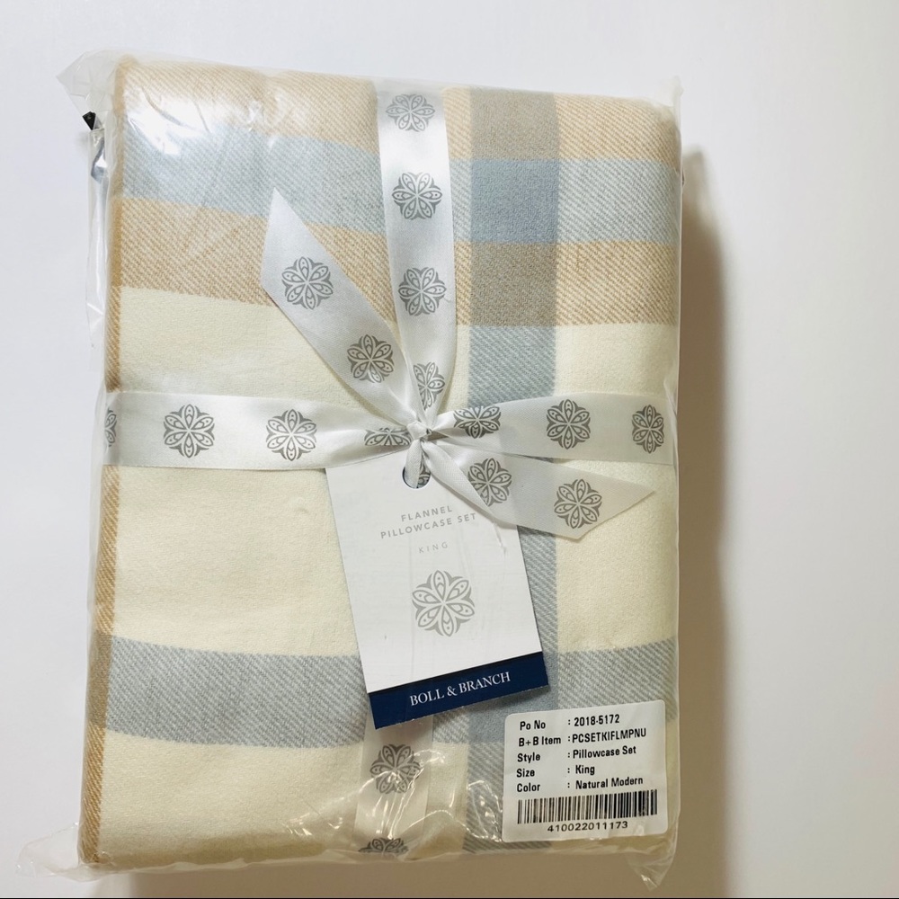 Boll & Branch *King* Signature Flannel Pillowcases